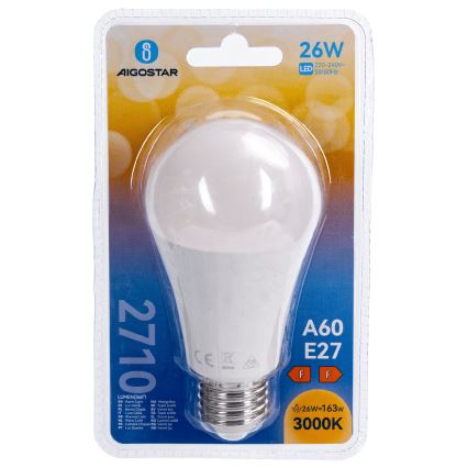 LED Lamp A60 E27/26W/230V 3000K - Aigostar