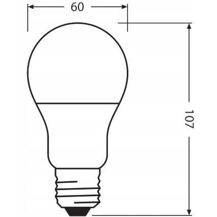LED-lamp van gerecycled plastic A60 E27/8,5W/230V 2700K - Ledvance