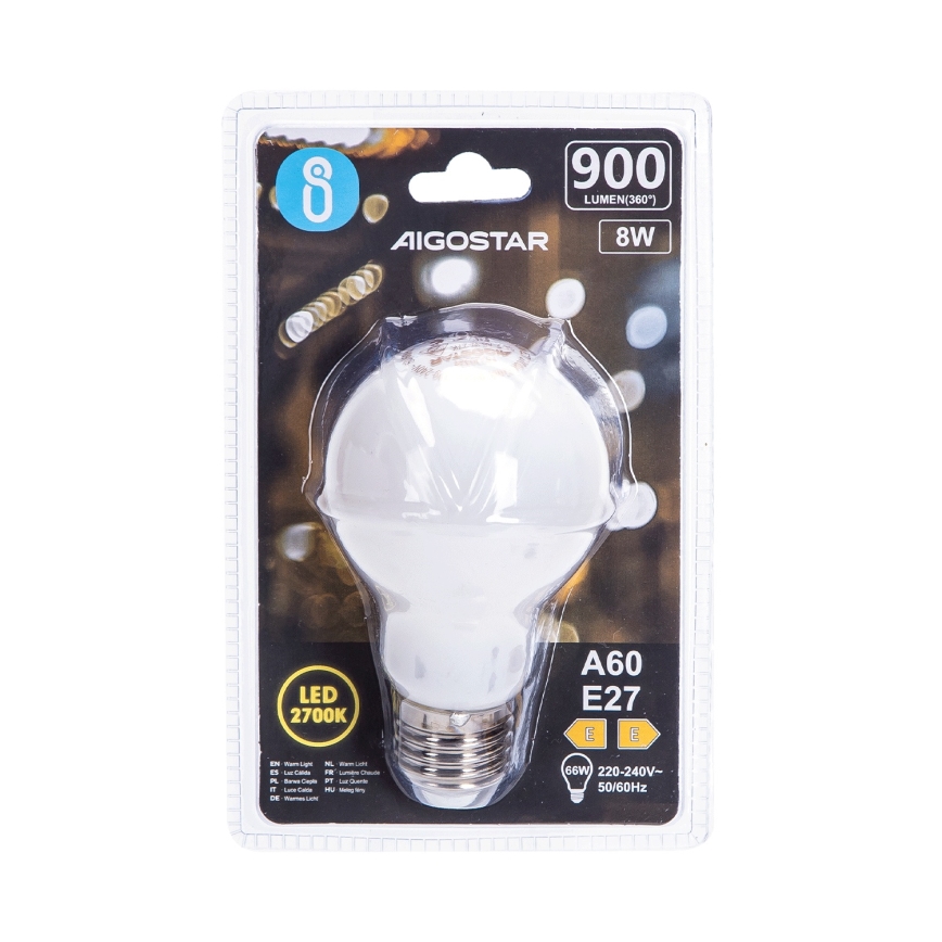 LED-lamp A60 E27/8W/230V 330° 2700K - Aigostar