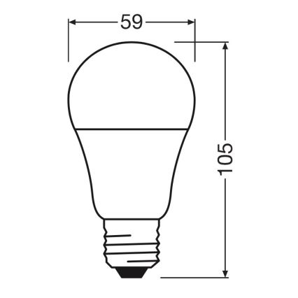 LED-lamp A60 E27/8W/230V 6500K - Osram