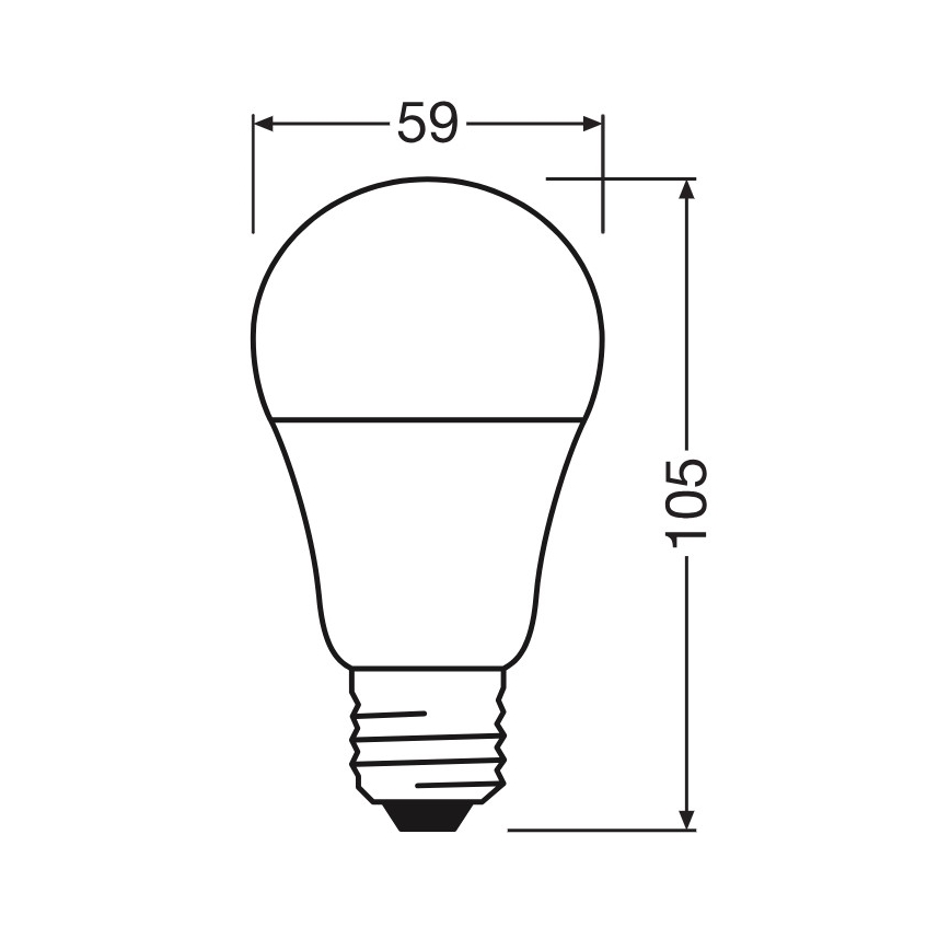 LED-lamp A60 E27/8W/230V 6500K - Osram