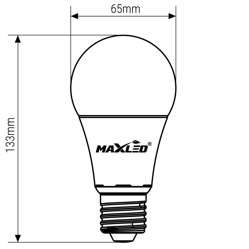 LED Lamp A65 E27/15W/230V 4000K