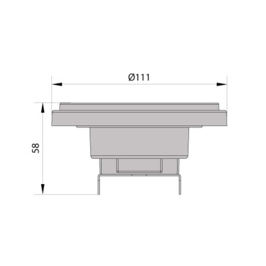 LED lamp AR111 G53 / 12W / 12V 4000K