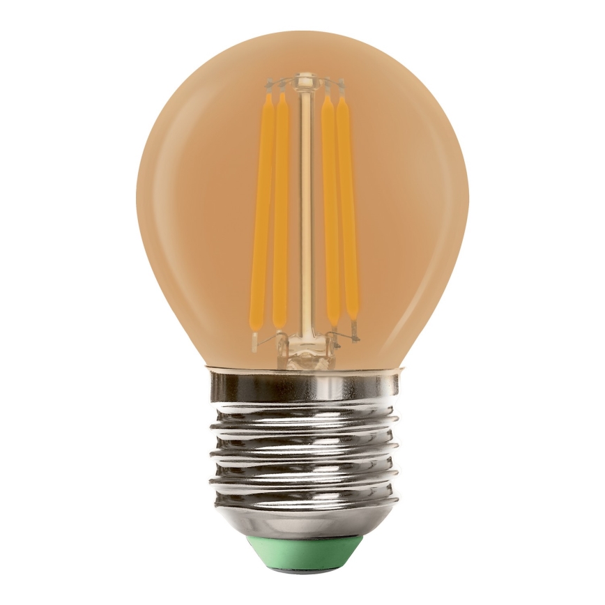 LED Lamp CLASIC AMBER G45 E27/4W/230V 2200K -  Brilagi