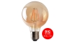 LED Lamp CLASIC AMBER G95 E27/8W/230V 2200K - Brilagi
