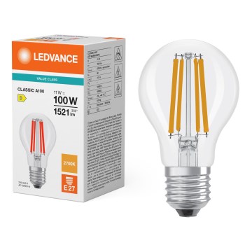 LED-lamp CLASSIC FILAMENT A60 E27/11W/230V 2700K - Ledvance