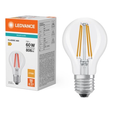LED-lamp CLASSIC FILAMENT A60 E27/7W/230V 2700K - Ledvance