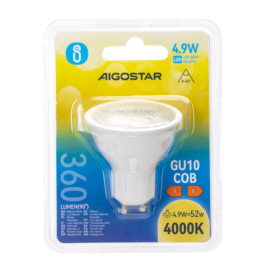 LED-lamp COB GU10/4,9W/230V 4000K - Aigostar