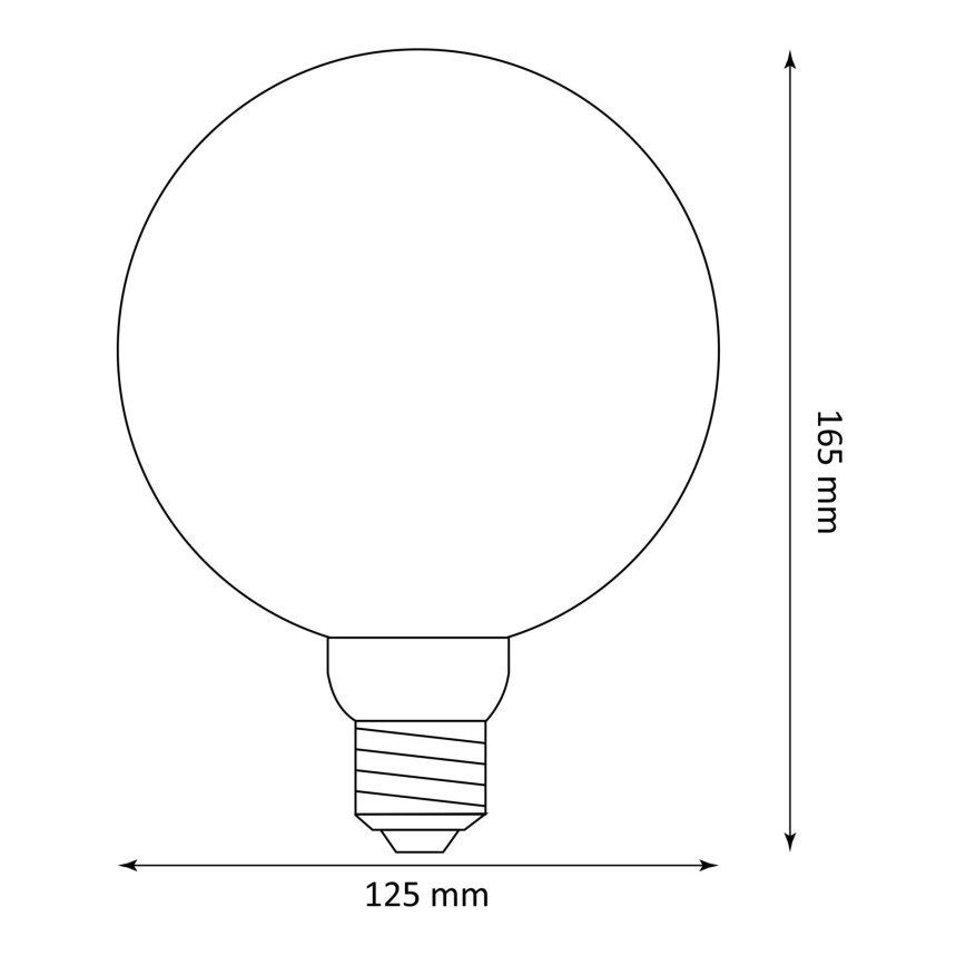 LED Lamp DECO VINTAGE FILAMENT G125 E27/4W/230V 1800K