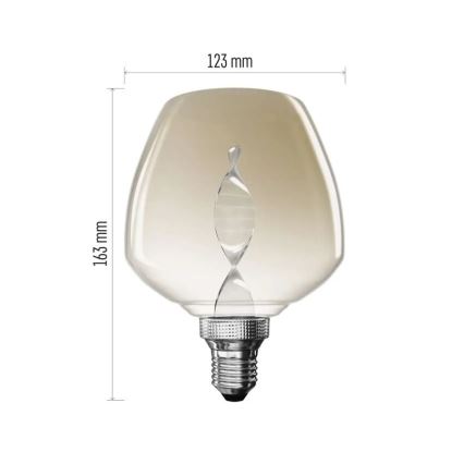LED-lamp DECO VINTAGE S123 E27/3,5W/230V 1800K