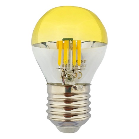 LED Lamp DECOR MIRROR P45 E27/5W/230V goud