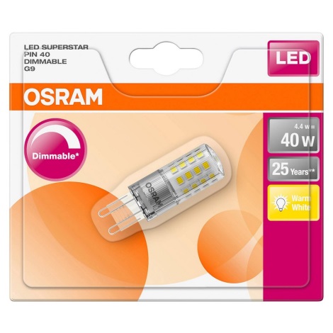 LED Lamp dimbaar G9/4,4W/230V 2700K - Osram