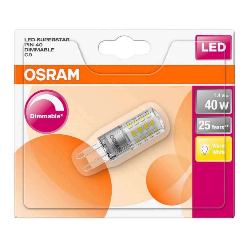 LED Lamp dimbaar G9/4,4W/230V 2700K - Osram