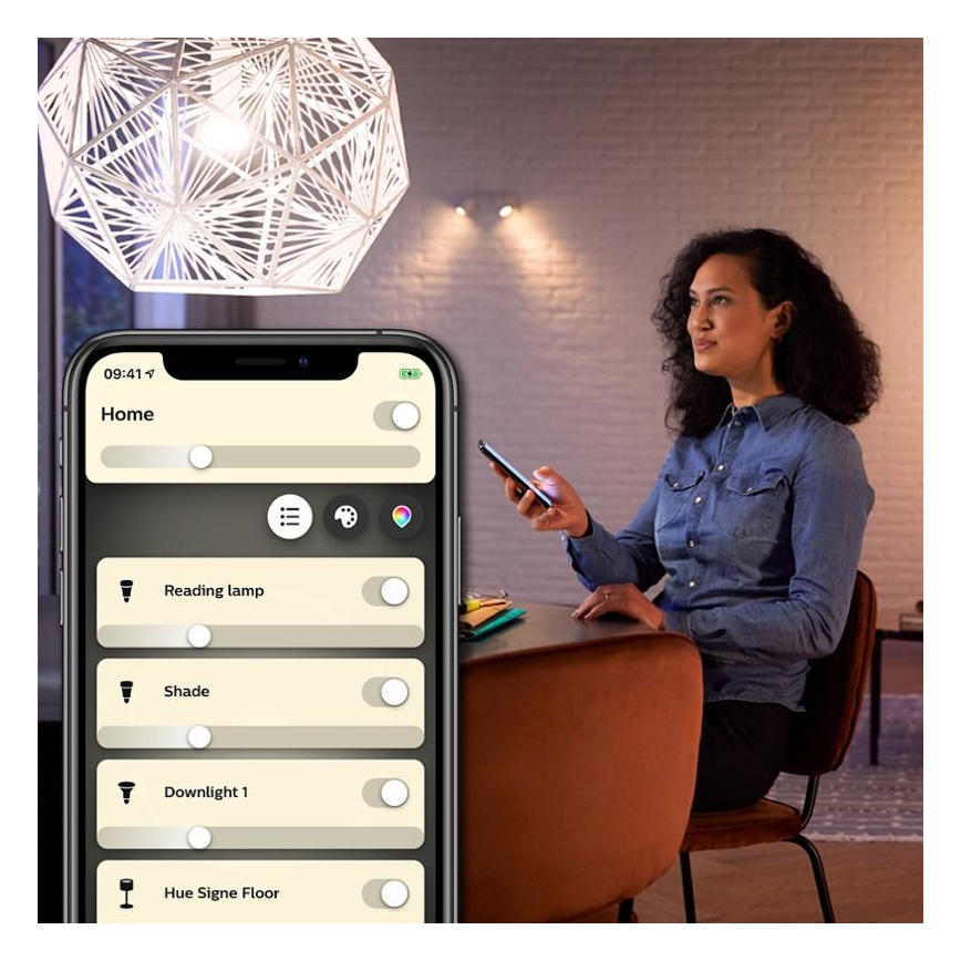 LED Lamp dimbaar Philips Hue WHITE FILAMENT ST64 E27/7W/230V