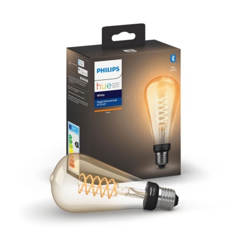 LED Lamp dimbaar Philips Hue WHITE FILAMENT ST72 / 7W 230V 2100K Lampenmanie