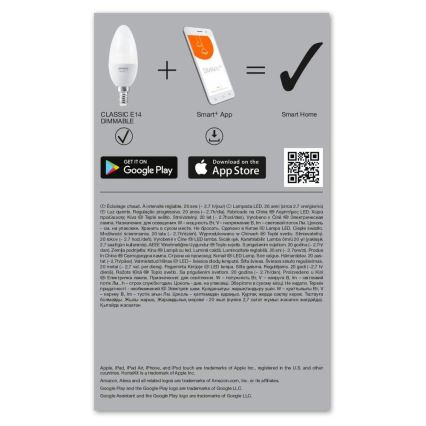 LED Lamp dimbaar SMART+ E14/5W/230V 2700K Wi-Fi - Ledvance