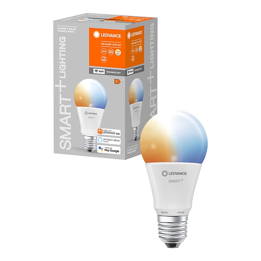 LED Lamp dimbaar SMART + E27 / 14W / 230V 2.700K-6.500K - Ledvance