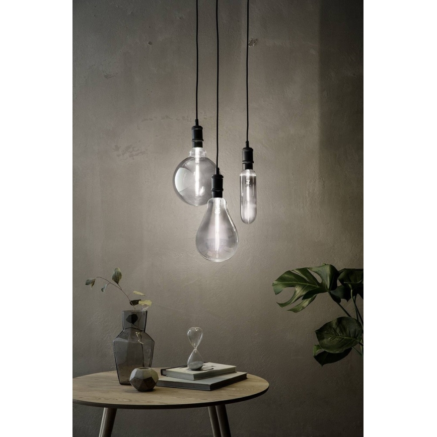 LED Lamp dimbaar SMOKY VINTAGE Philips T65 E27/6,5W/230V