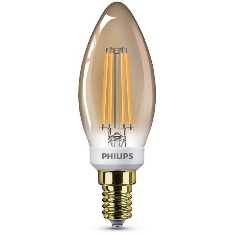 strak medley wang LED Lamp dimbaar VINTAGE Philips B35 E14/5W/230V | Lampenmanie