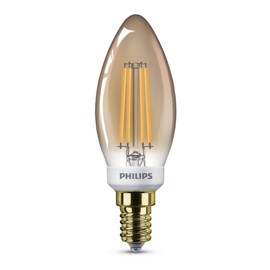 Terug kijken Downtown school LED Lamp dimbaar VINTAGE Philips B35 E14/5W/230V | Lampenmanie