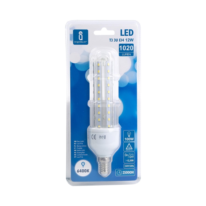 LED Lamp E14/12W/230V 6500K - Aigostar