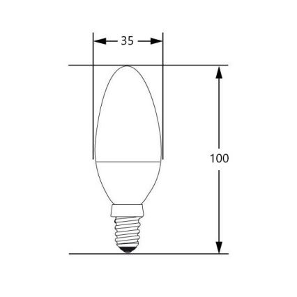 LED lamp E14/4W/230V 2700-3000K