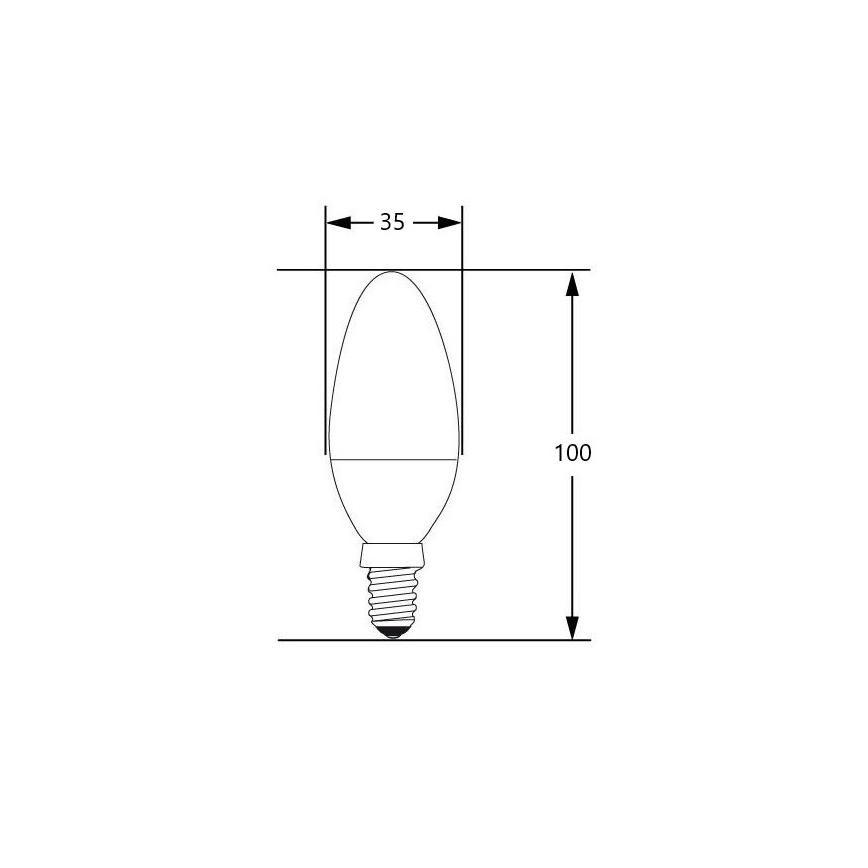 LED lamp E14/4W/230V 2700-3000K