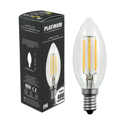 LED Lamp C37 E14/4W/230V 3000K