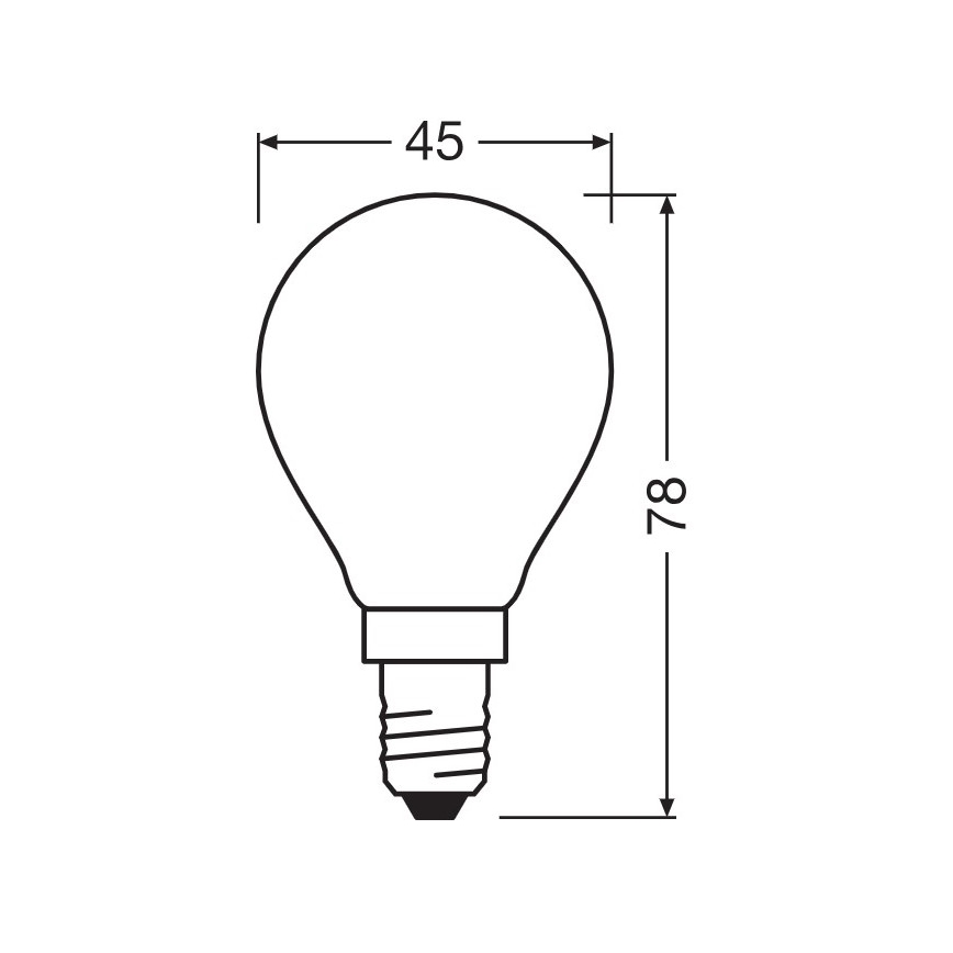 LED Lamp E14/5,5W/230V 2700K - Osram