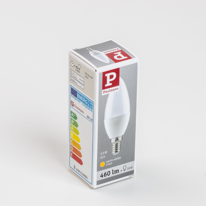 LED Lamp E14/5,5W/230V 2700K - Paulmann 28718