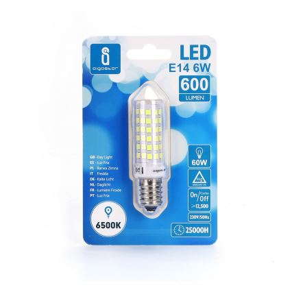 LED lamp E14/6W/230V 6500K - Aigostar