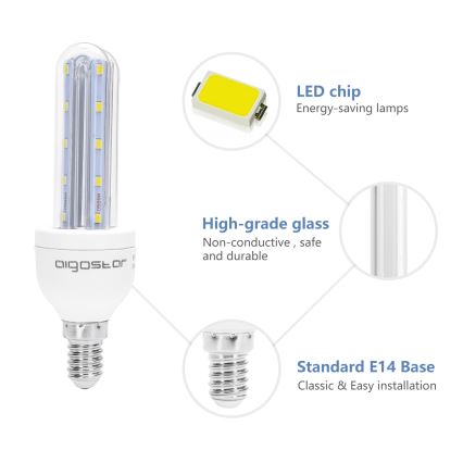 LED Lamp E14/6W/230V 6500K - Aigostar