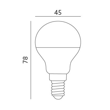 LED Lamp E14/7W/230V 3000K 525lm