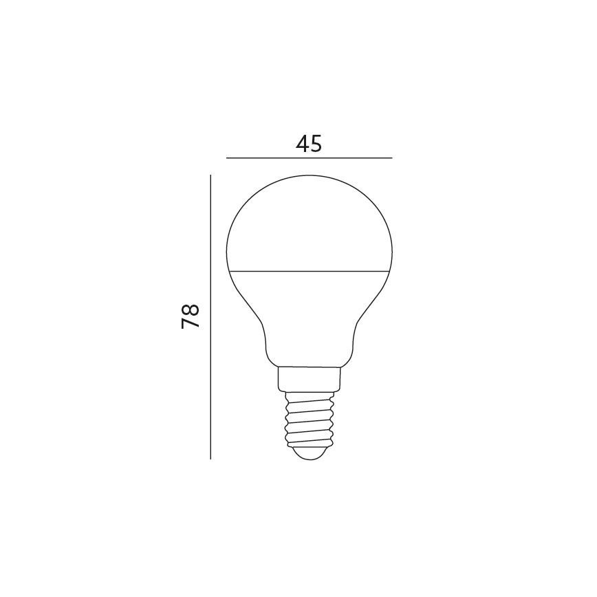 LED Lamp E14/7W/230V 3000K 525lm