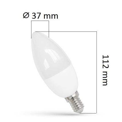 LED lamp E14/8W/230V 3.000 K.