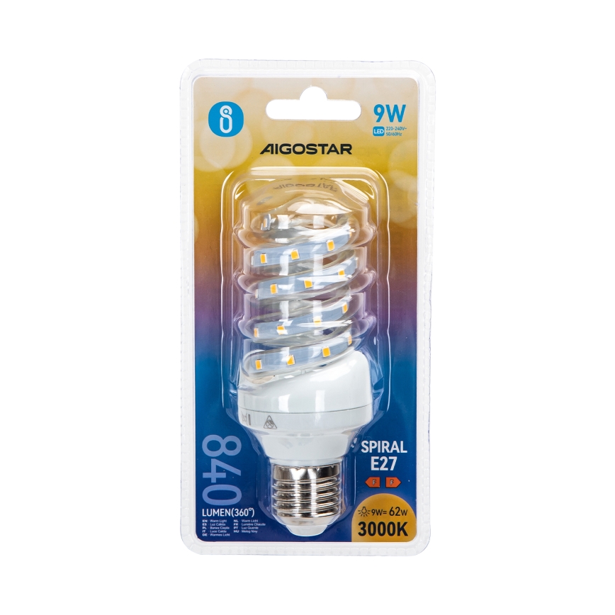 LED Lamp E14/9W/230V 6500K - Aigostar