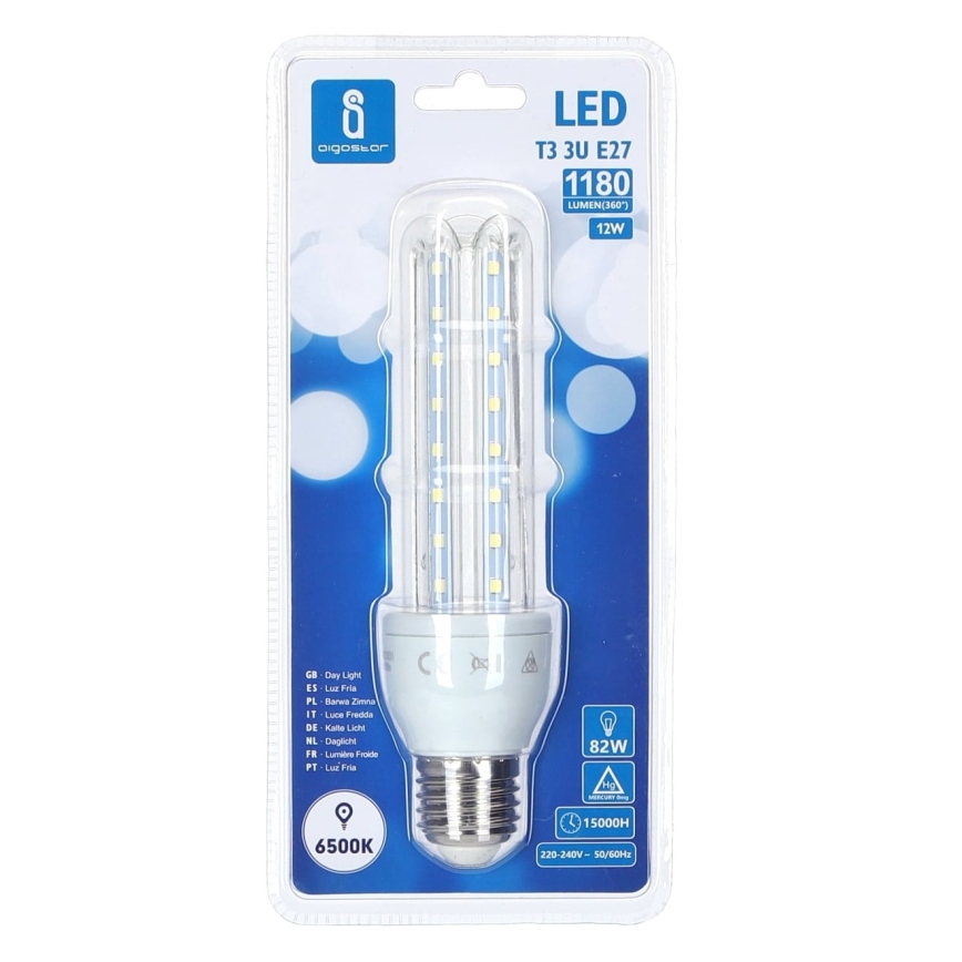 LED Lamp E27/12W/230V 6500K - Aigostar