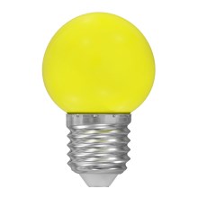 LED Lamp E27/1W/230V geel