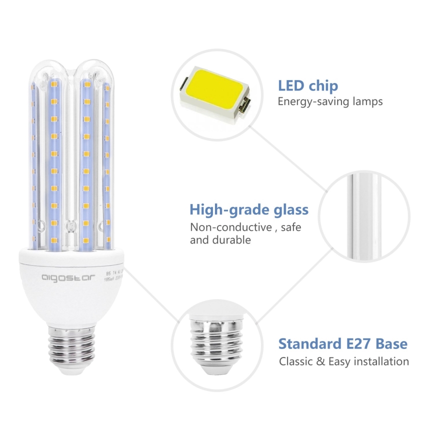LED Lamp E27/23W/230V 3000K - Aigostar