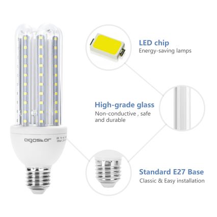 LED Lamp E27/23W/230V 6500K - Aigostar