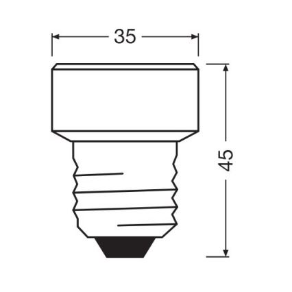 LED Lamp E27/3,5W/230V 2700K - Osram