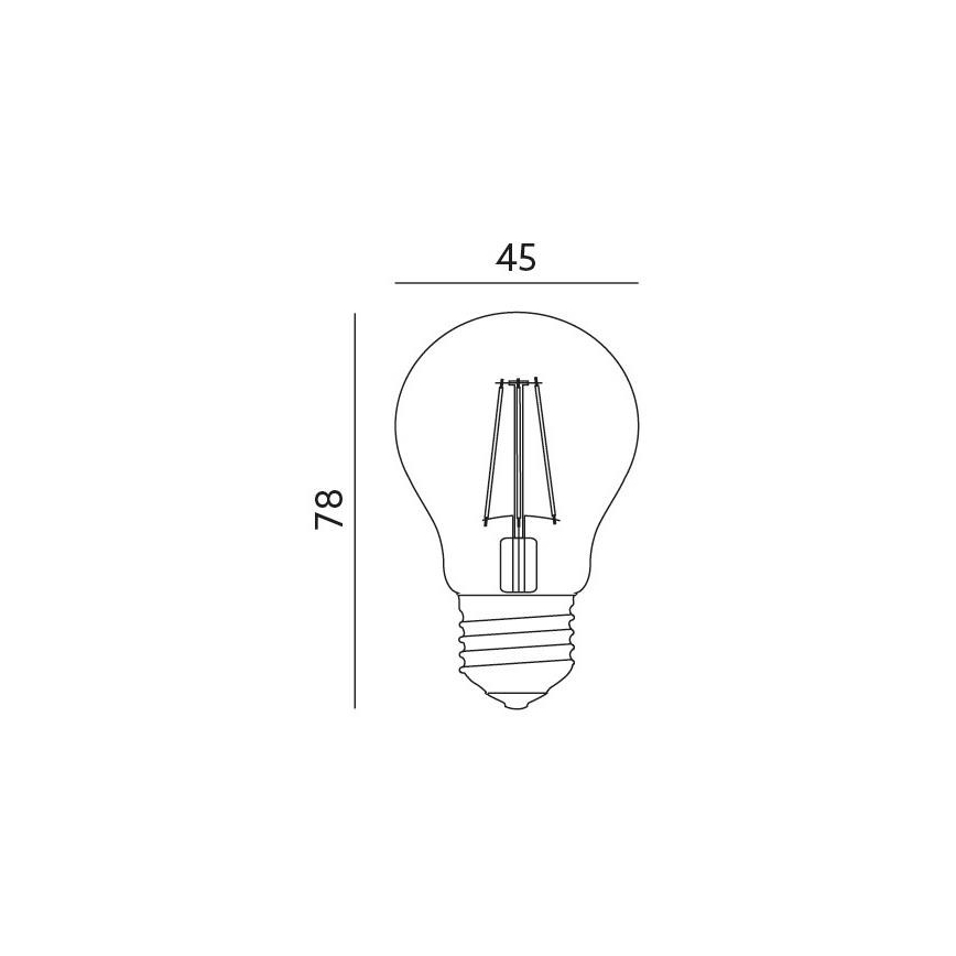 LED Lamp E27/4W/230V 3000K