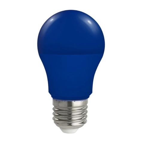 LED Lamp E27/5W/230V blauw