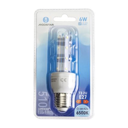 LED Lamp E27/6W/230V 6500K - Aigostar