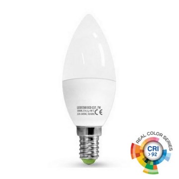 LED-lamp ECOLINE C37 E14/7W/230V 3000K CRI 92 - Brilagi