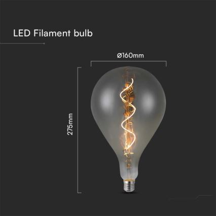 LED Lamp FILAMENT A160 E27/4W/230V 2700K