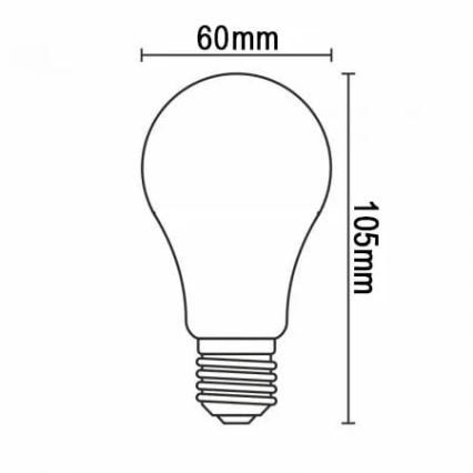 LED Lamp FILAMENT A60 E27/12W/230V 3000K