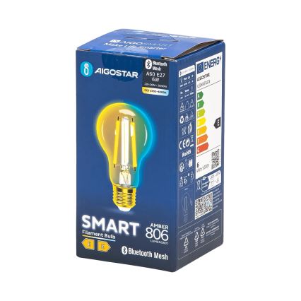 Dimbare LED Lamp FILAMENT MESH Smart A60 E27/6W/230V 2700-6500K - Aigostar