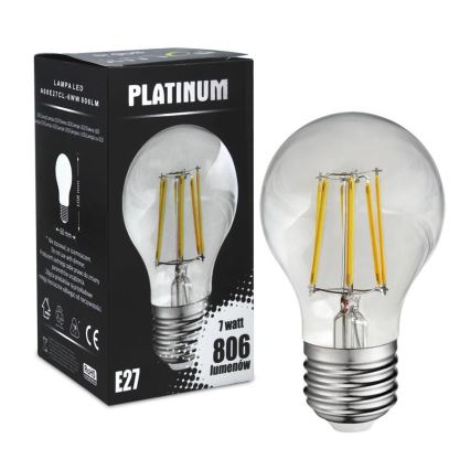LED Lamp FILAMENT A60 E27/7W/230V 3000K