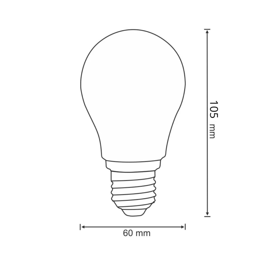 LED Lamp FILAMENT A60 E27/7W/230V 3000K